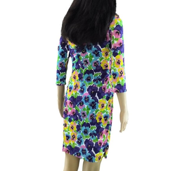 Gianni Versace  Logo St. Tropez Multicolor Floral Mini Dress 4 - Picture 7 of 11